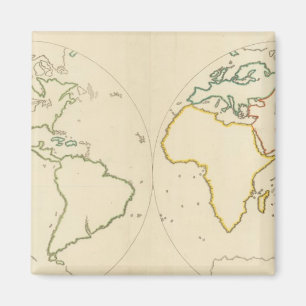 World Map Outline 2 Magnet