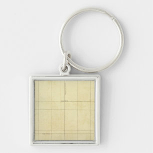 World Map Outline Keychain