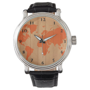 World Map Pattern Watch