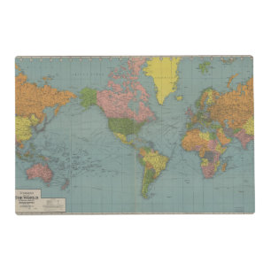 World Map Placemat