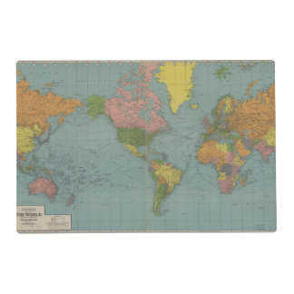 World Map Placemats | Zazzle