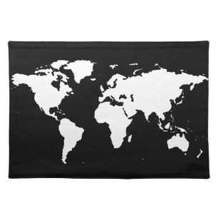 World map placemat