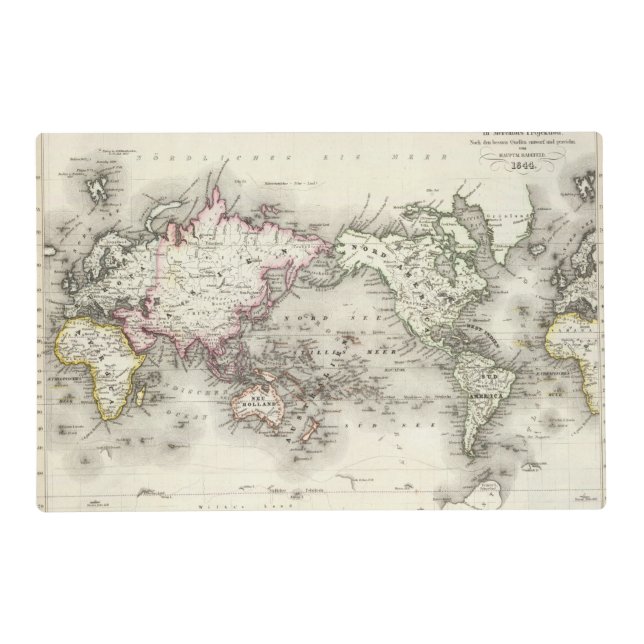World Map Placemat (Front)