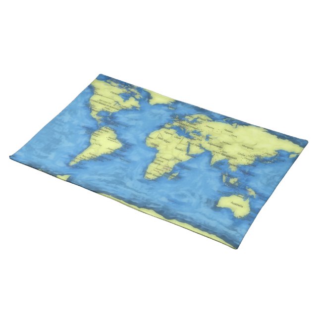 World Map Placemats (On Table)