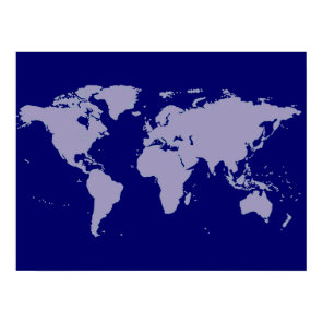 world map . planispheres poster