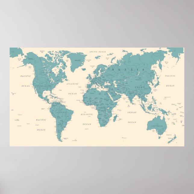 World Map Poster (Front)
