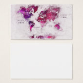 world map purple white (Front & Back)