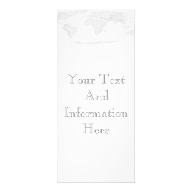 World Map Rack Card (Front)