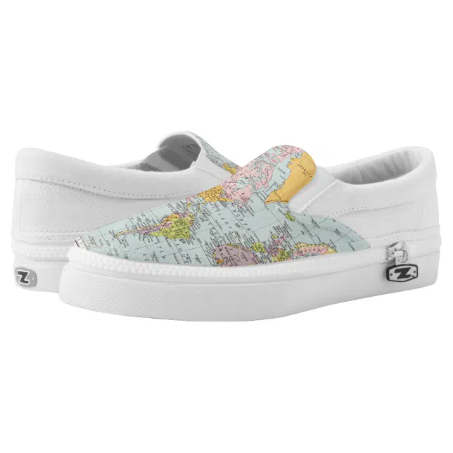 World Map Shoes | Zazzle