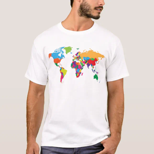 World map T-Shirt | Zazzle