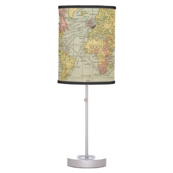 World Map Table Lamp by ShopwithSara at Zazzle