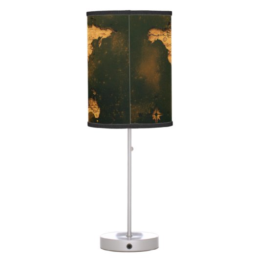 World map table lamp (Back)