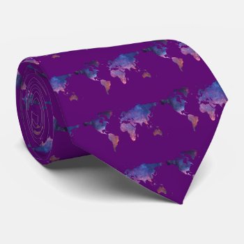 World Map Tie by DOHSHIN at Zazzle