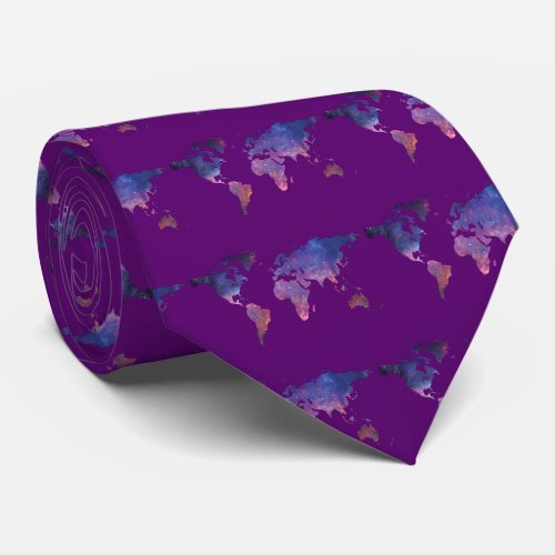 World Map Tie