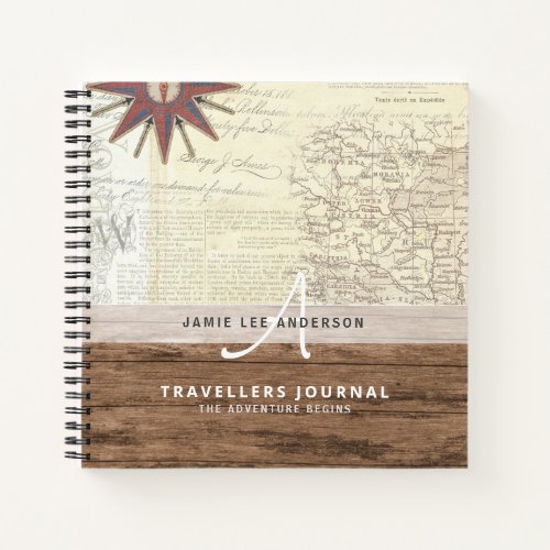 World Map Travel Retirement Bucket List Gift Dad   Notebook