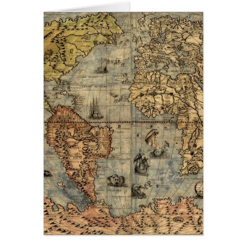 World Map Vintage Historical Antique Atlas