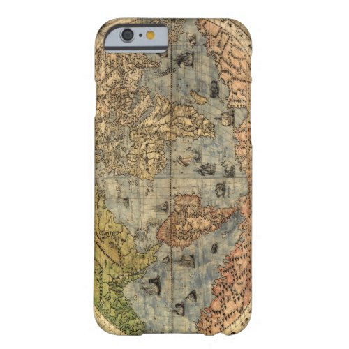 World Map Vintage Historical Antique Atlas Barely There iPhone 6 Case