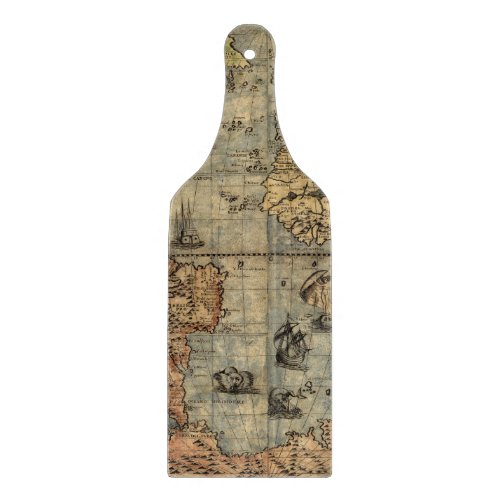 World Map Vintage Historical Antique Atlas Cutting Board