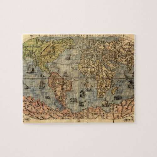 World Map Vintage Historical Antique Atlas Jigsaw Puzzle