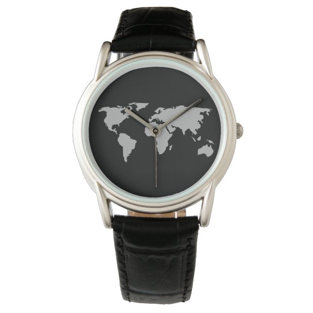 world map watch (Front)
