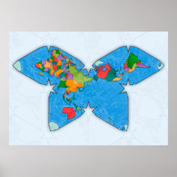 World map Waterman Poster