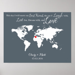 world map wedding guest book signing board wood