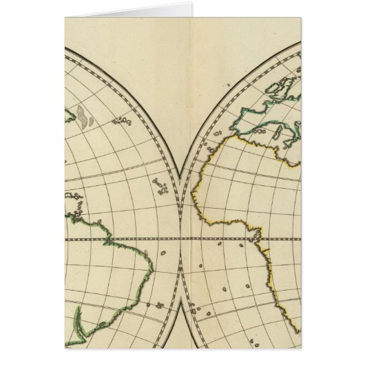 World Map with Latitude and Longititude Cards (Front)