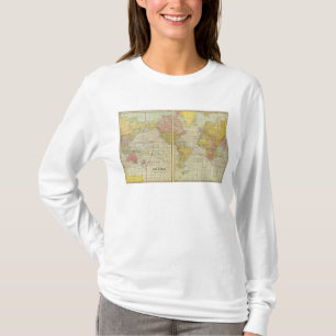 World map with shipping lanes T-Shirt