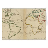 World Map with Tropics (Front Horizontal)