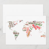World map words cloud (Front/Back)