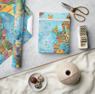 World Map Wrapping Paper