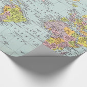 World Map Wrapping Paper (Corner)