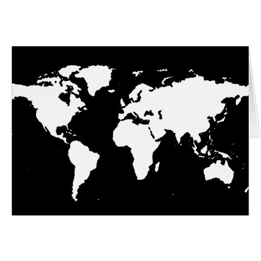 world maps ~ customizable color cards (Front Horizontal)