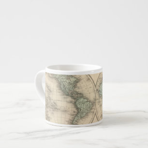 World maps espresso cup