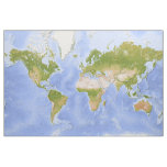 World Mercator Map Fabric