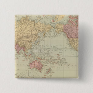 World Mercator's projection 2 Pinback Button