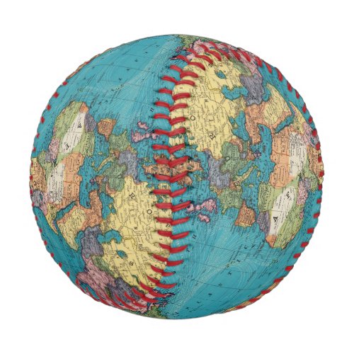 World Mercators Projection Baseball