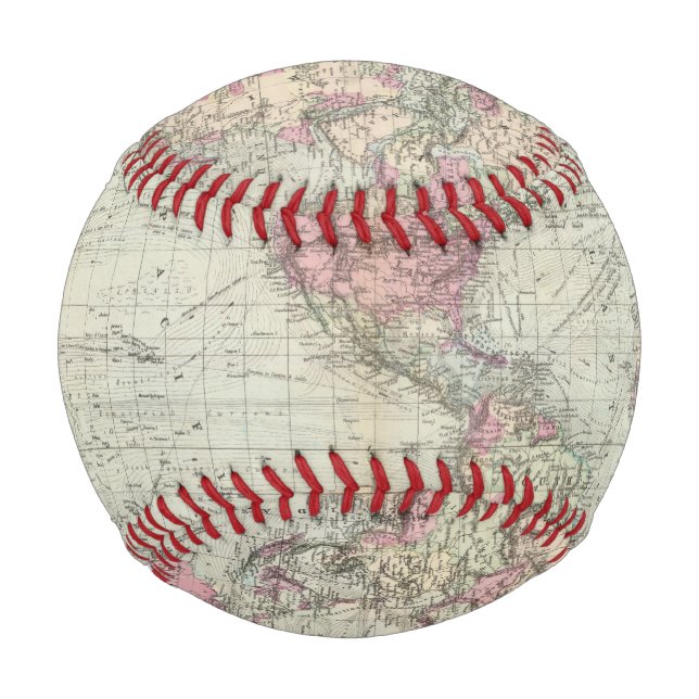 World, Mercator's projection Baseball (Front)
