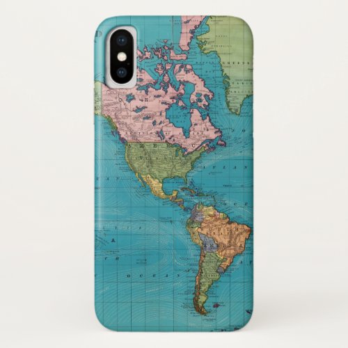 World Mercators Projection iPhone X Case