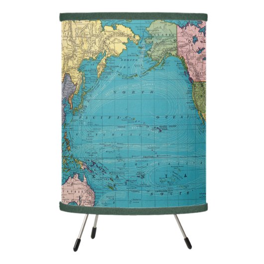 World, Mercator's Projection Tripod Lamp (Left)