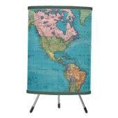 World, Mercator's Projection Tripod Lamp (Front)