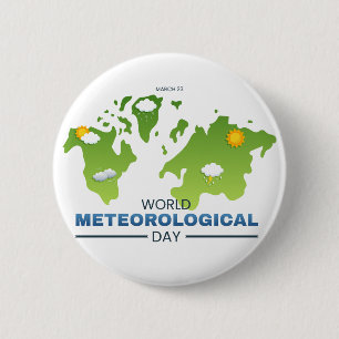 World Meteorological Day Button