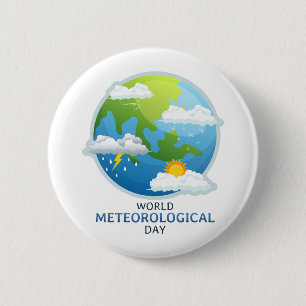 World Meteorological Day Button