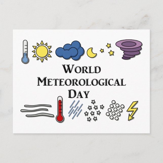 World Meteorological Day Postcard (Front)