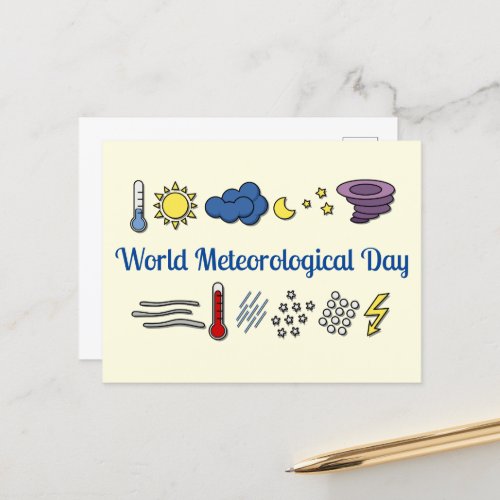World Meteorological Day Postcard