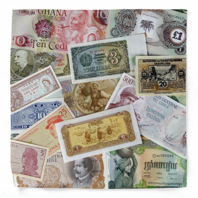 WORLD MONEY BANDANA (Front)