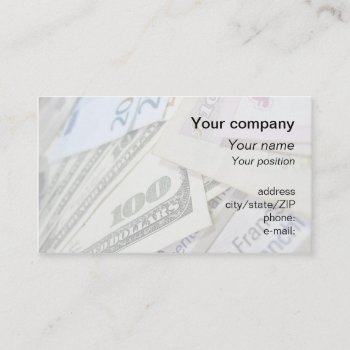 "world Money" Business Card by madelaide at Zazzle