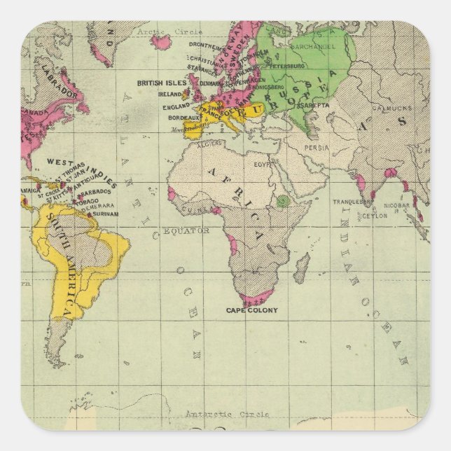 World, Moravia missions Square Sticker (Front)