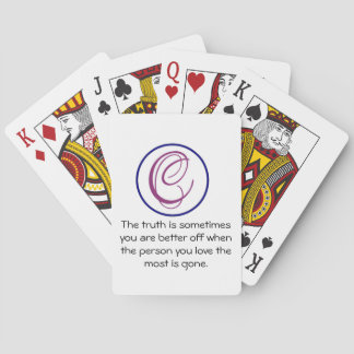 World Must Beautiful Wards Poker Cards