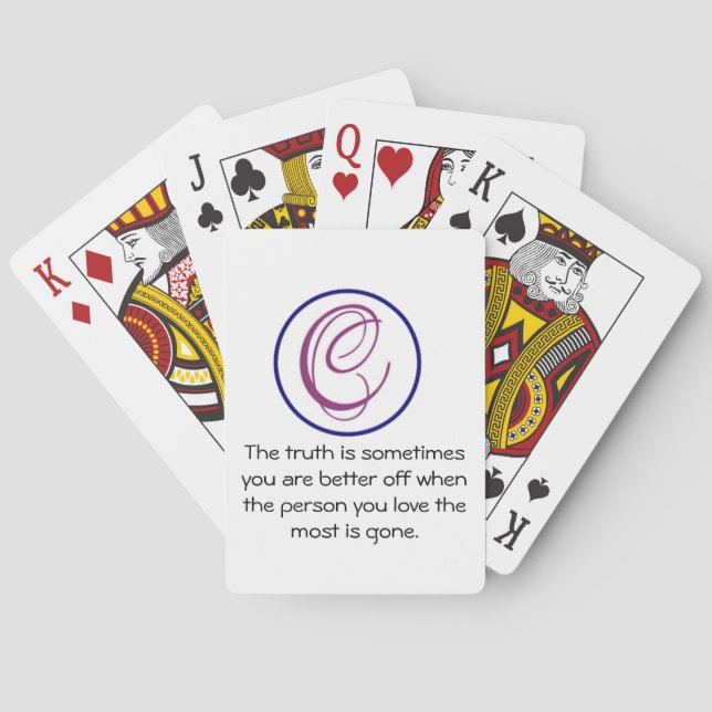 World Must Beautiful Wards Poker Cards (Back)